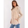 Dámská vesta Italy Moda kožešinová vesta s kapsami at-kz-2375.00p beige