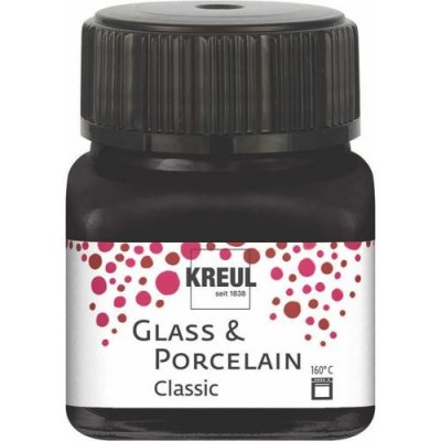 Kreul Barva na sklo a porcelán classic 20 ml ČERNÁ – Zboží Mobilmania