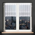 Dekorační metrážová vitrážová záclona VIOLETTA bílá výška 70 cm MyBestHome – Zboží Dáma