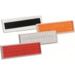 KMR Reflexní odrazka nalepovací 7,2 x 2,1cm oranžová | Zboží Auto