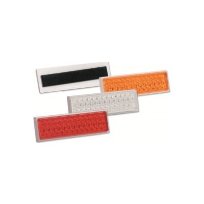 KMR Reflexní odrazka nalepovací 7,2 x 2,1cm oranžová | Zboží Auto