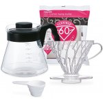 Hario V60-02 Pour Over Kit Plastic Black – Zboží Dáma