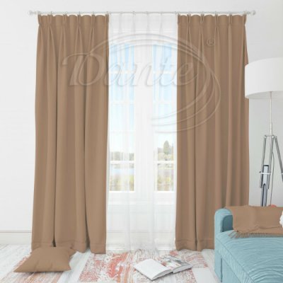 Závěs SATINET 21 béžový - 250 x 150 cm – Hledejceny.cz