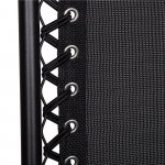 Zahradní polohovací křeslo SPRINGOS ZERO GRAVITY černé – Zboží Mobilmania