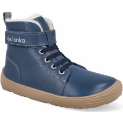 Be Lenka dětské zimní barefoot boty Winter Kids Ocean Blue