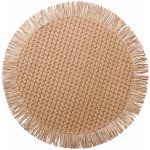Mybesthome Prostírání kulaté PASO béžová Ø 38cm – Zboží Dáma