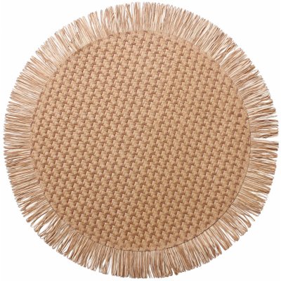 Mybesthome Prostírání kulaté PASO béžová Ø 38cm – Zboží Dáma