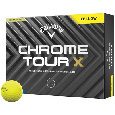 Callaway Chrome Tour X žluté 12 ks – Zboží Mobilmania
