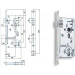 HOBES 24026 zámek PZ 90/80 mm zinek bílý – Sleviste.cz
