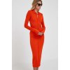 Dámské šaty Calvin Klein šaty oranžová