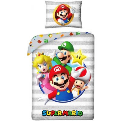 Halantex Super Mario Stripe NO-420BL 140x200 70x90 – Zboží Mobilmania