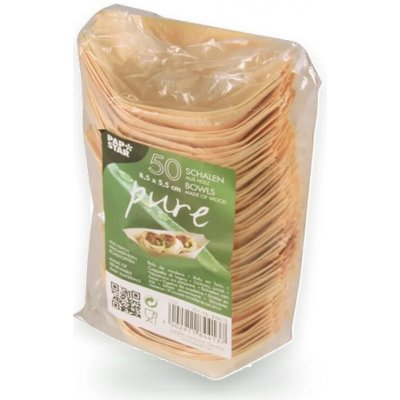 PAPSTAR Finger Food Lodička dřevěná 8,5 x 5,5 cm – Hledejceny.cz