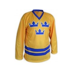 Fanstore Hokejový dres Švédsko žlutý