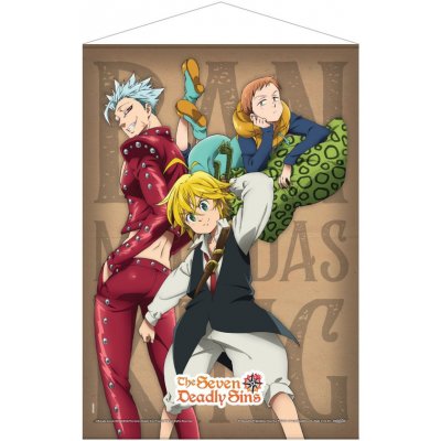 WallScroll - The Seven Deadly Sins: Ban, Meliodas & King 50 x 70 cm – Zboží Mobilmania