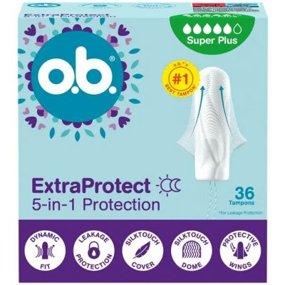 O.B. tampóny ExtraProtect Super Plus 36 ks – Zbozi.Blesk.cz