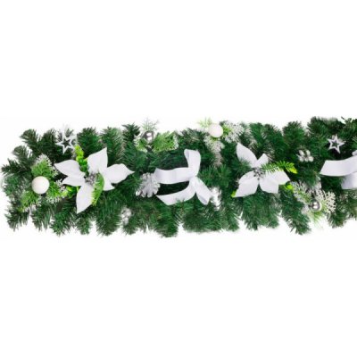 Dekorace MagicHome girlanda, bílo-stříbrná 200 cm – Hledejceny.cz