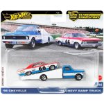 Mattel Hot Wheels Premium Team Transport #64 66 Chevelle / '72 Chevy Ramp Truck – Zboží Dáma