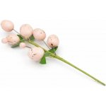 DECOLED Velikonoční zápich větvička s vajíčky, 24 × 8 cm, růžová vajíčka, plast, venkovní – Sleviste.cz