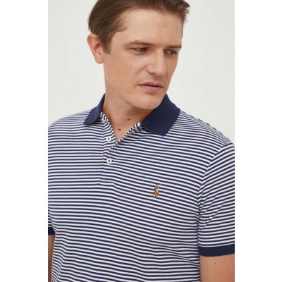 Ralph Lauren bavlněné polo tričko Polo 710929079 tmavomodrá