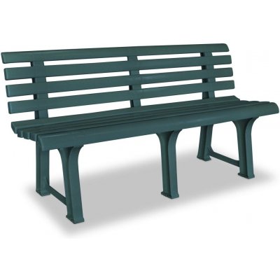 VidaXL Zahradní lavice 145,5 cm plastová zelená – Hledejceny.cz