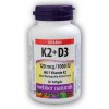 Vitamín a minerál Webbewr Naturals Vitamin K2 + D3 30 tobolek