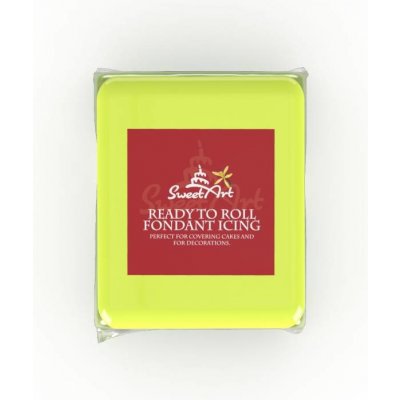 SweetArt Fondán na dort Neon Yellow vanilkový 250 g – Zboží Dáma