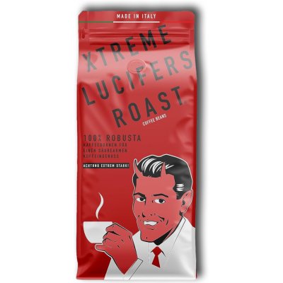 KIQO LUCIFER ROAST XTREME ještě silnější velmi silná káva s nízkou kyselostí 100% Robusta 0,5 kg – Hledejceny.cz