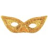 Dětský karnevalový kostým Škraboška na kočičí oči zlaté