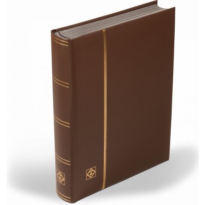 LEUCHTTURM Album na známky LEDER, A4, 64 černých stran Barva: Hnědá – Zboží Živě