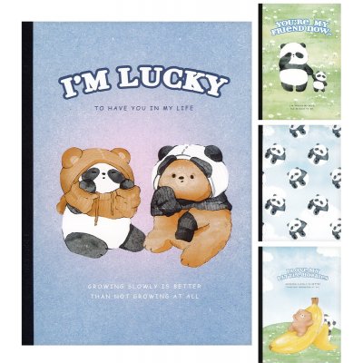 M&G Sešit linkovaný A5 Panda a Medvěd – Zboží Dáma