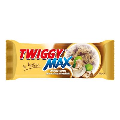 Twiggy Max s kešu polomáčená v čokoládě 35 g – Zbozi.Blesk.cz