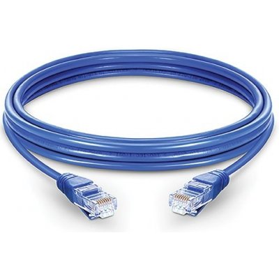 PremiumCord sputp03B Patch, UTP RJ45-RJ45 level 5e, 3m, modrý – Hledejceny.cz