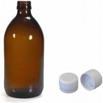 Luna Skleněná lékovka s kapajícím uzávěrem 0,5 l – Zboží Dáma