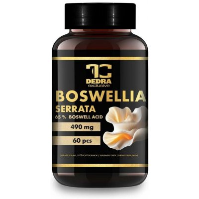 Dedra Boswellia Serrata 490 mg standardizovaný extrakt obsahující 65 % kyseliny boswellové 60 kapslí – Hledejceny.cz