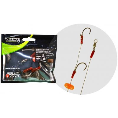 Wizard sumcový návazec Monster Surface Livebait Double Braided Rig 80 cm Round var 2 – Hledejceny.cz