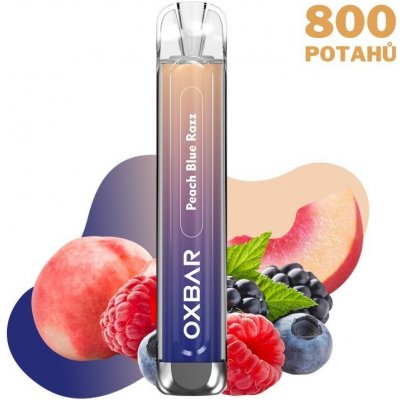 OXBAR C800 PEACH BLUE RAZZ 16 mg 800 potáhnutí 1 ks – Zboží Dáma