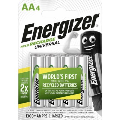 Energizer Universal AA 1300mAh 4ks EHR014 – Zboží Mobilmania