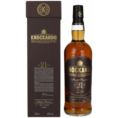 Knockando Master Reserve Whisky 21y 43% 0,7 l (tuba) – Hledejceny.cz