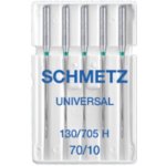 130/705 H / HAx1 (Nm 70/10) Jehly Schmetz UNIVERSAL pro domácí šicí stroje (5 ks/box) – Sleviste.cz