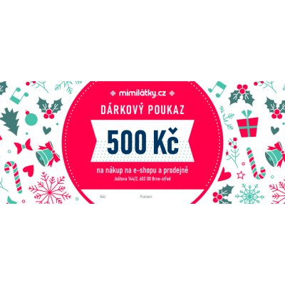 Dárkový poukaz 500 Kč – Zboží Dáma
