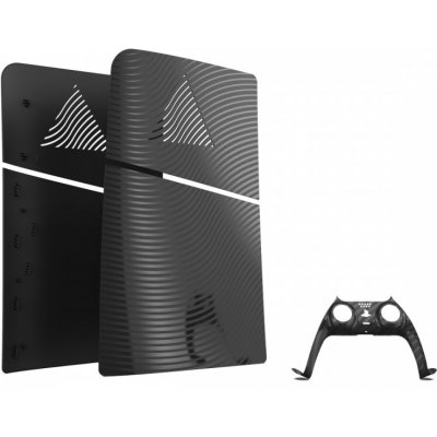 Comgad Kryt na konzoli PS5 Slim - Black Wave Faceplates Kit – Zboží Mobilmania