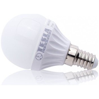 Tesla LED žárovka mini BULB/ E14/ 3W/ 230V/ 250lm/ 3000K/ teplá bílá