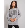 Dámská mikina s potiskem Basic Šedá mikina s potiskem em-bl-536/1u.84p-grey