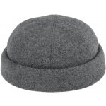 Fiebig Headwear since 1903 Vlněná světle šedá čepice Shetland melange Docker cap – Hledejceny.cz