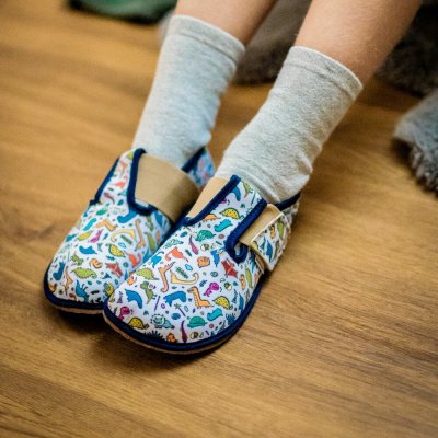 Pegres barefoot přezůvky BF01 Dinosaurus – Zboží Dáma