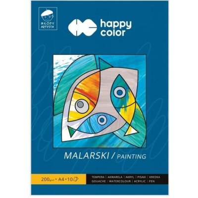 Happy Color Blok malířský A4 200g/10arch – Zboží Mobilmania