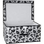 Nice Life Úložný box s víkem 60x40x30 cm černobílý – Zboží Mobilmania