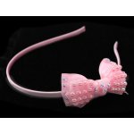 Dětská čelenka s mašličkou Barva: bílá – Hledejceny.cz