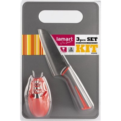 Lamart set 3ks - nůž, brousek, prkénko - Kit; 42003755 – Zbozi.Blesk.cz