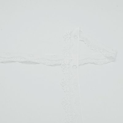 Elastická krajka, 35mm - bílá – Zboží Dáma